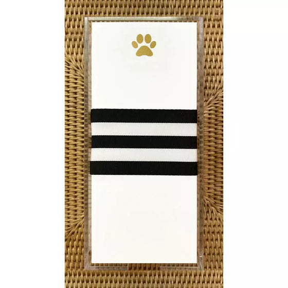 Gold Foil Paw Buck Notepad