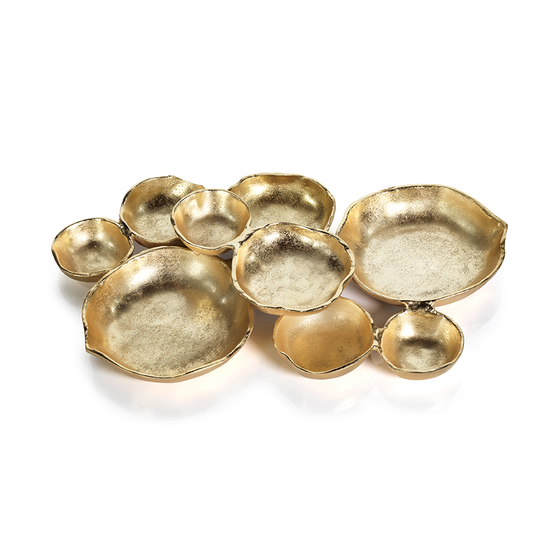 Gold Cluster Bowl