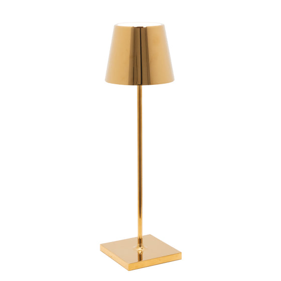 Polished Gold Portable Lamp