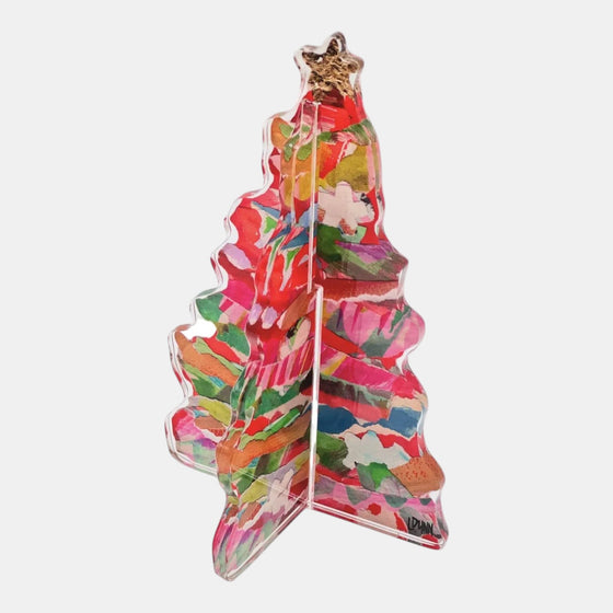Adorned Christmas Tree/Red