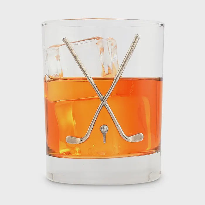 Golf Club Rock Glass