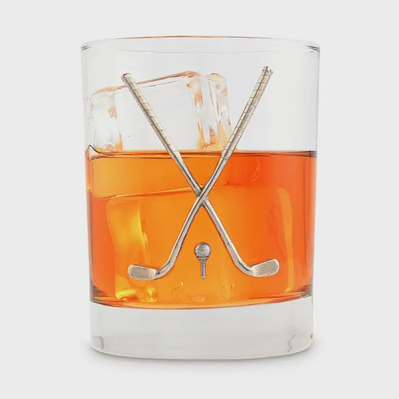 Golf Club Rock Glass