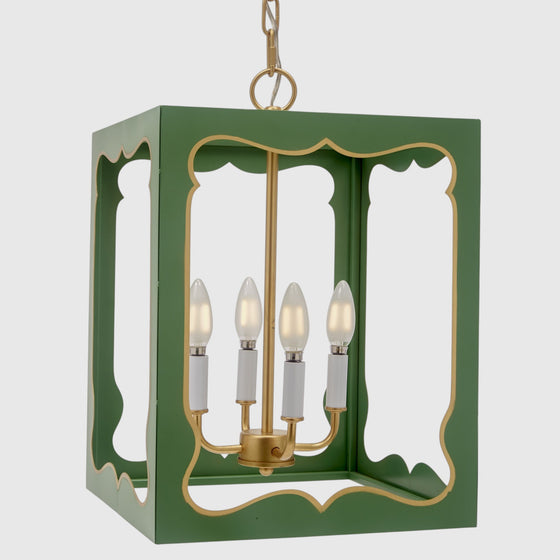 Phoebe Green & Gold Pendant