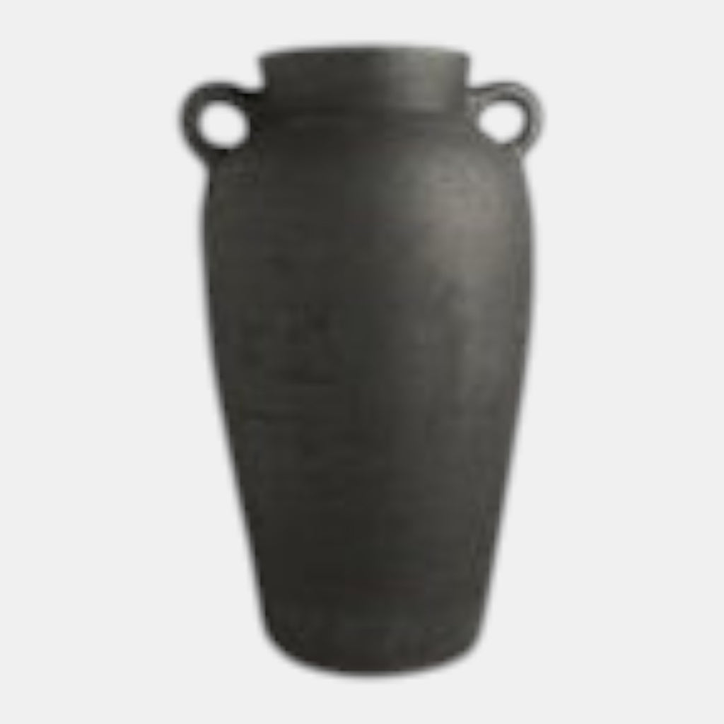 Nat/Blk Terracotta Vase