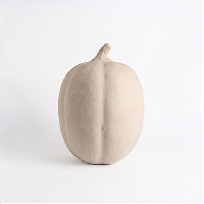 Paper Mache Pumkin 10.2" - White