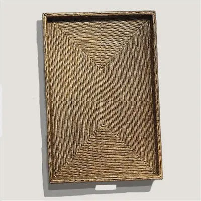 Brown Rectangular Tray/36"x 24"