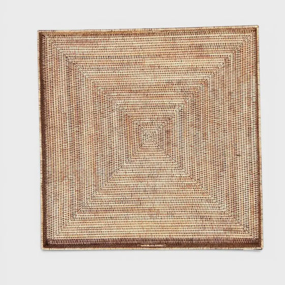 Natural Square Tray/Medium/25"