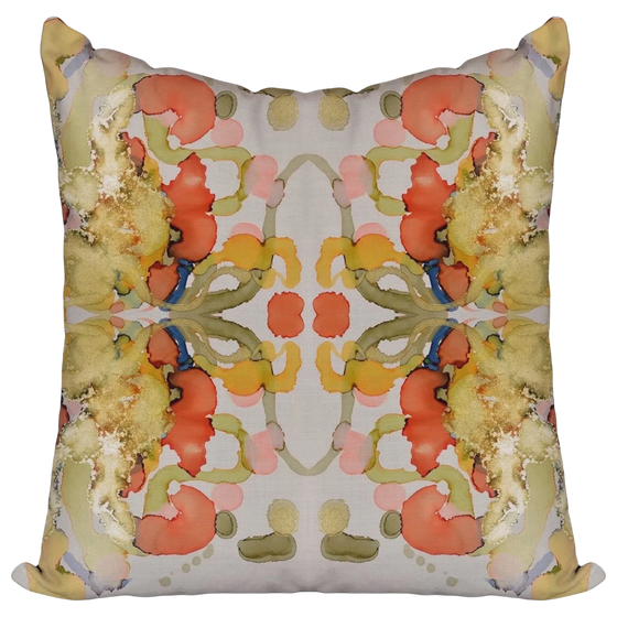 Citrus & Melon Pillow/22" x 22"