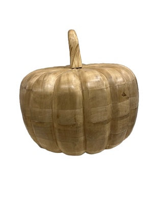 Sun Bleached Mango Wood Decor Pumpkin - XXL