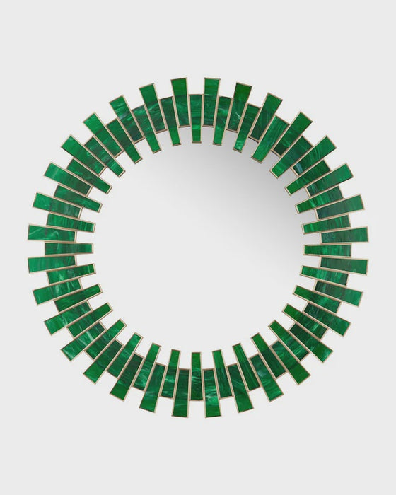 Glasdele Emerald Round Mirror/43"