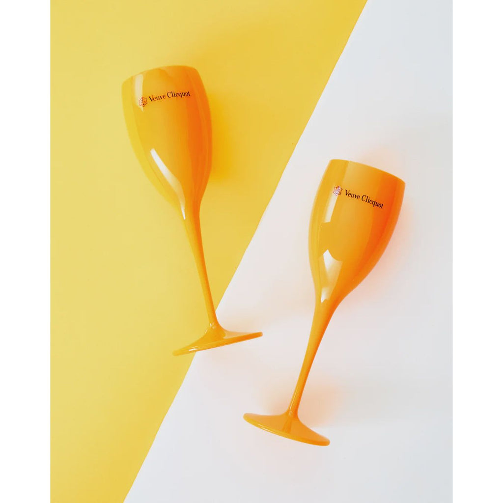 Orange Veuve Champagne Flute