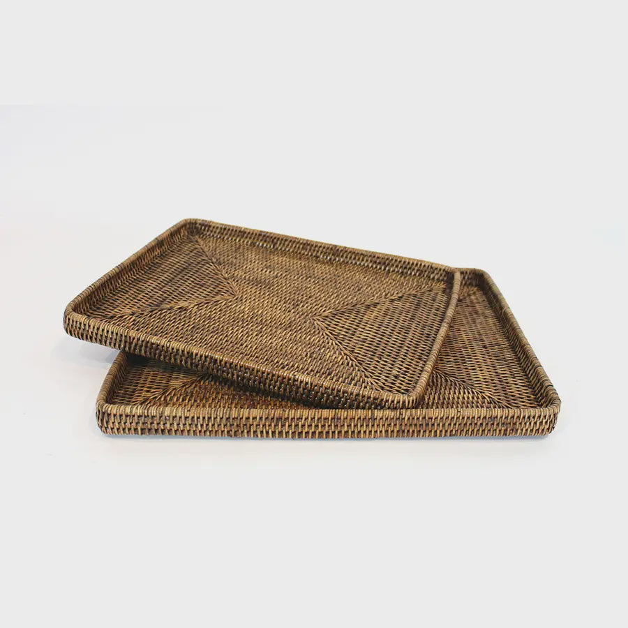 Brown Rectangular Tray/18"
