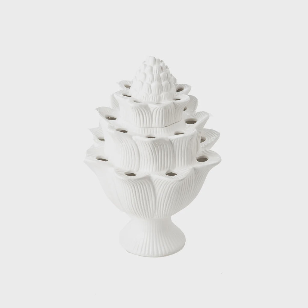 White Artichoke Tulipiere - Small