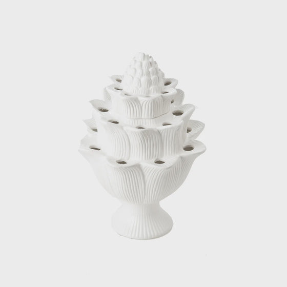 White Artichoke Tulipiere - Small