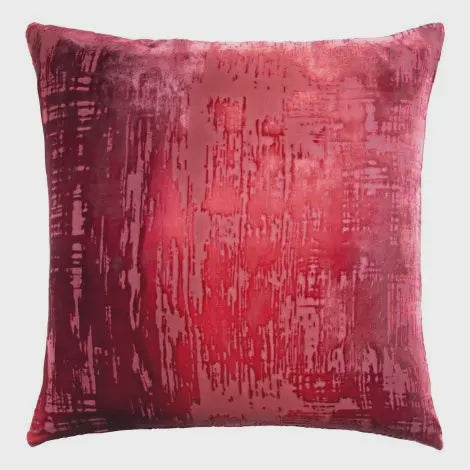 Brushstroke Boysenberry Velvet Pillow/22"