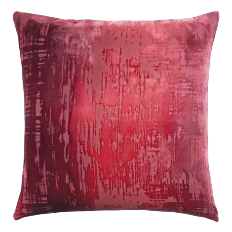 Brushstroke Boysenberry Velvet Pillow/22"