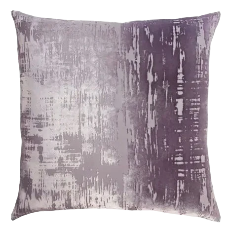Brushstroke Thistle Velvet Pillow/22"