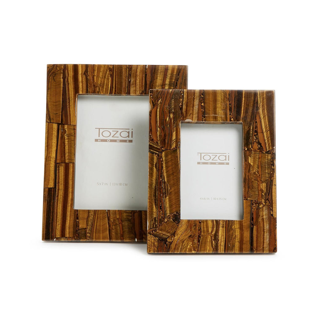 Tiger Eye Photo Frame, 5 x 7