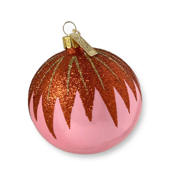 Icicles Ornament, Soft Pink and Butterscotch