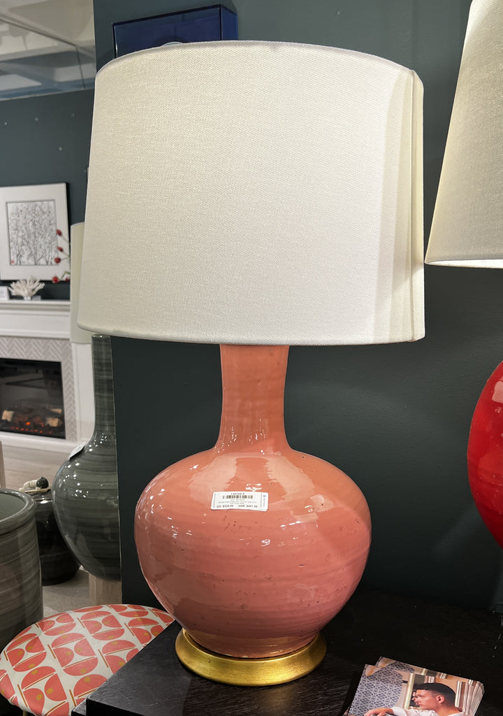 Barclay Butera Vase Lamp - Rustic Pink