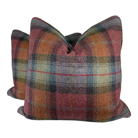 Moorland Heather Wool Plaid, Sanderson, 22"