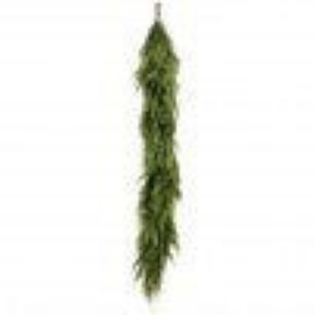 Citrine Home 72-inch Norfolk pine garland with realistic green needles for holiday home decor