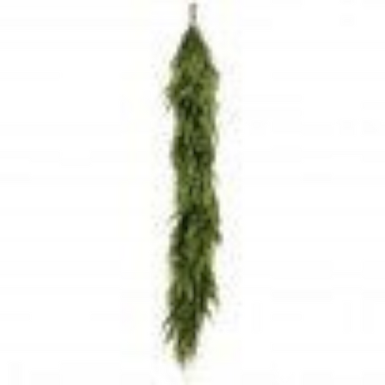 Citrine Home 72-inch Norfolk pine garland with realistic green needles for holiday home decor