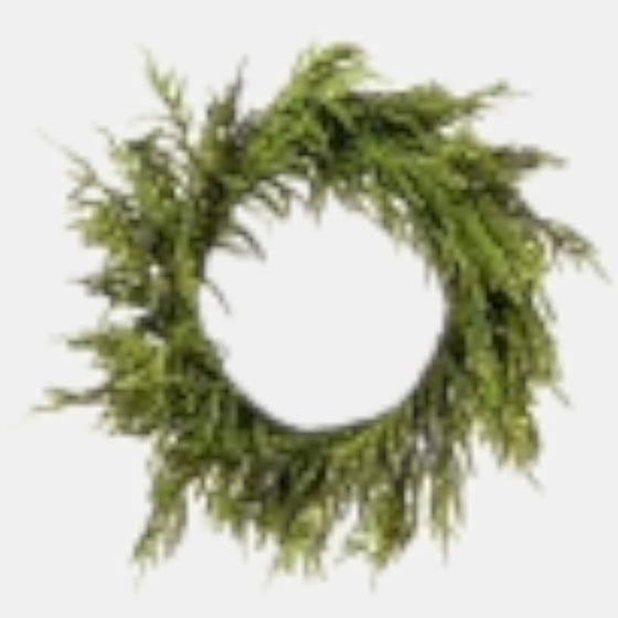24" LED Norfolk Pine Wreath