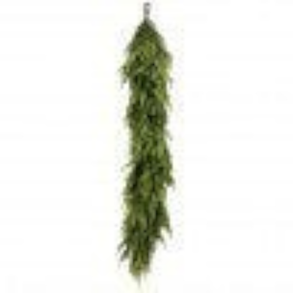 Citrine Home 48-inch Norfolk Pine garland with a realistic natural touch green foliage design