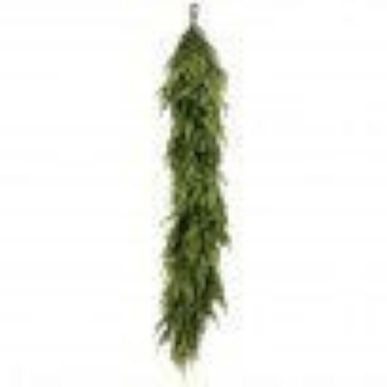 Citrine Home 48-inch Norfolk Pine garland with a realistic natural touch green foliage design
