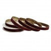 1" Wired Velvet Ribbon w/Metallic Edge/Burgundy