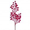 27" Flocked Berry Spray