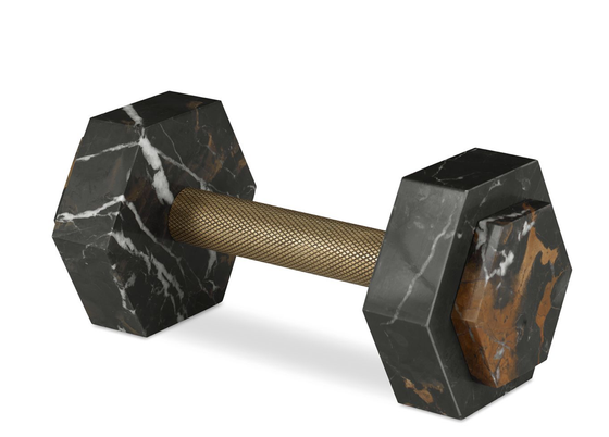 Marble Dumbbell Sculpture