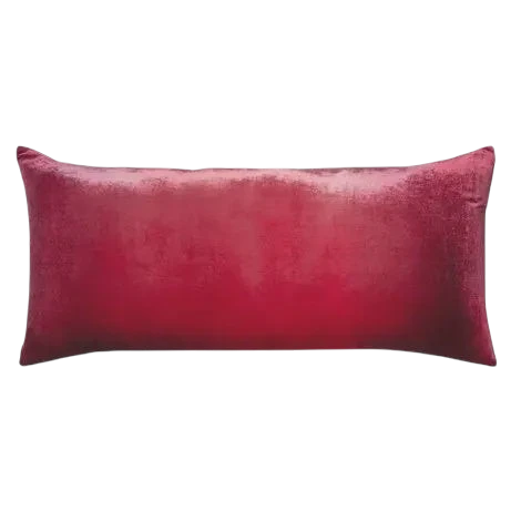Ombre Boysenberry Velvet Pillow/16" x 36"