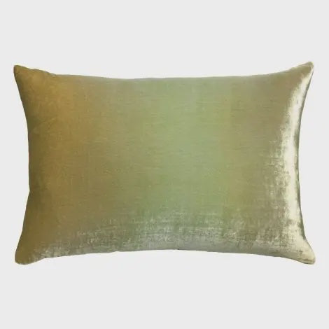 Ombre Scallion Velvet Pillow/16" x 36"