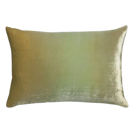 Ombre Scallion Velvet Pillow/16" x 36"