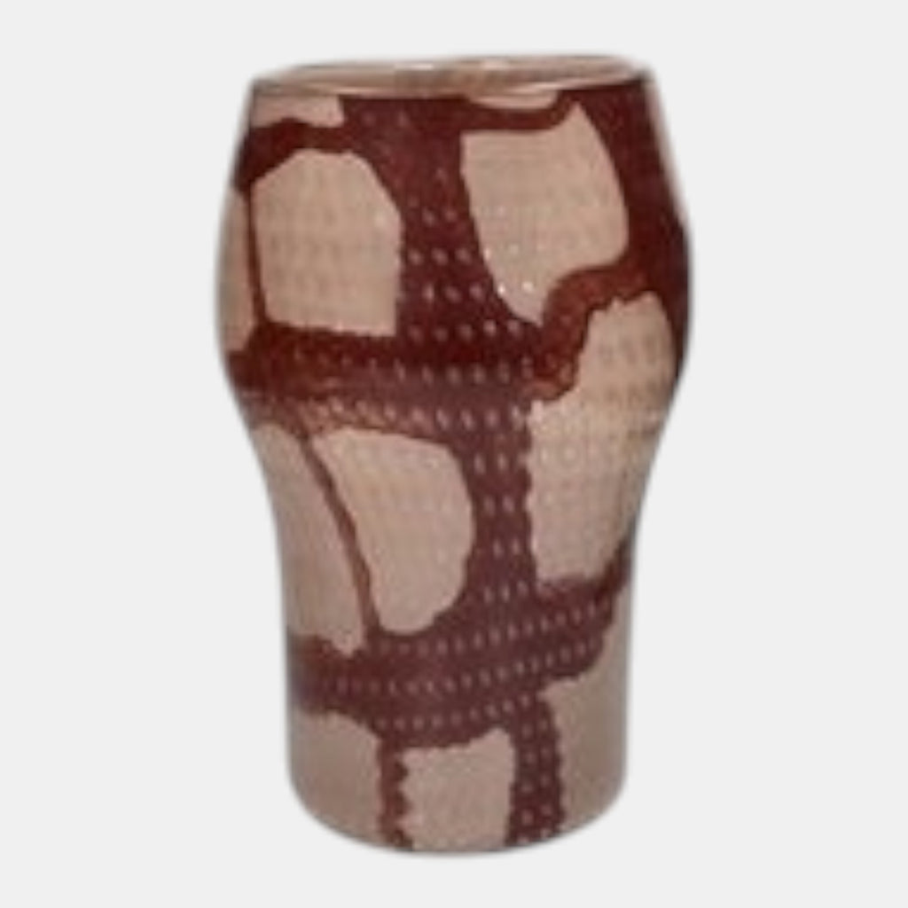 Anima Burgundy Vase/8.8"
