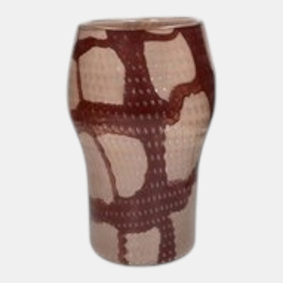 Anima Burgundy Vase/8.8"