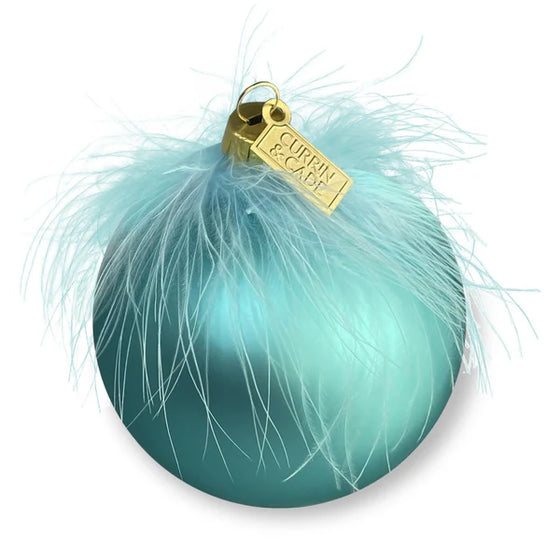 Plumes Ornament, Aqua