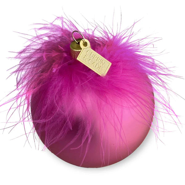 Plumes Ornament, Fuchsia