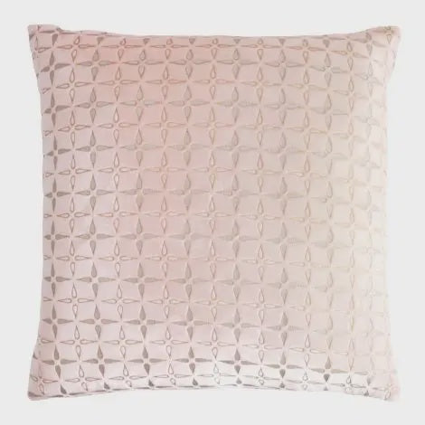Petal Metal Blush Velvet Pillow/22"