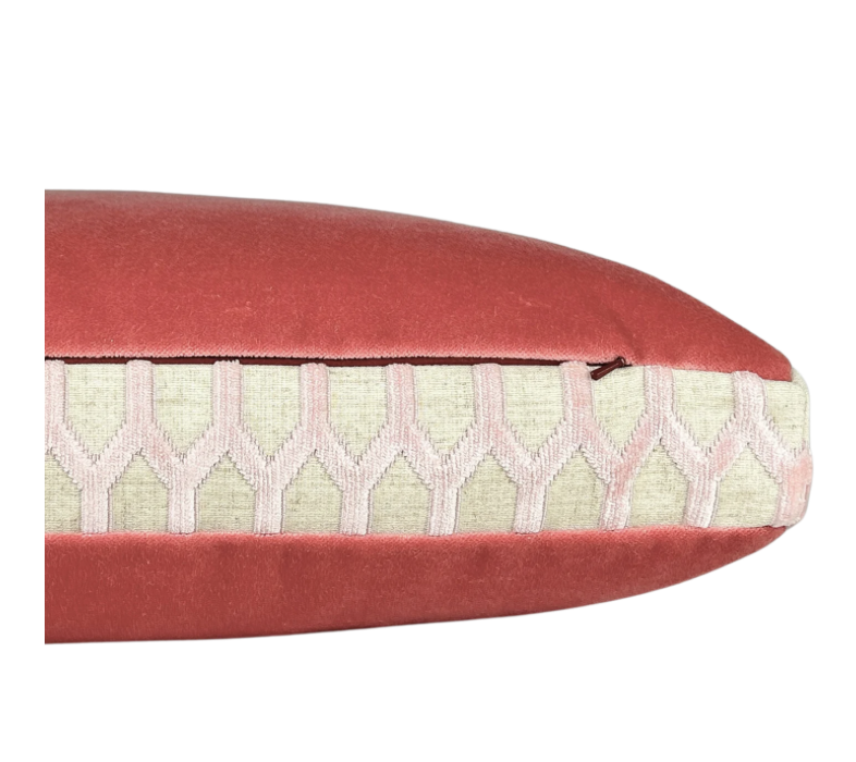 Margot Pillow-Blush/Coral