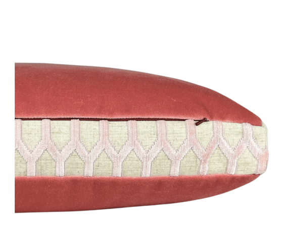 Margot Pillow-Blush/Coral