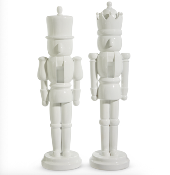 22.5" White Nutcracker