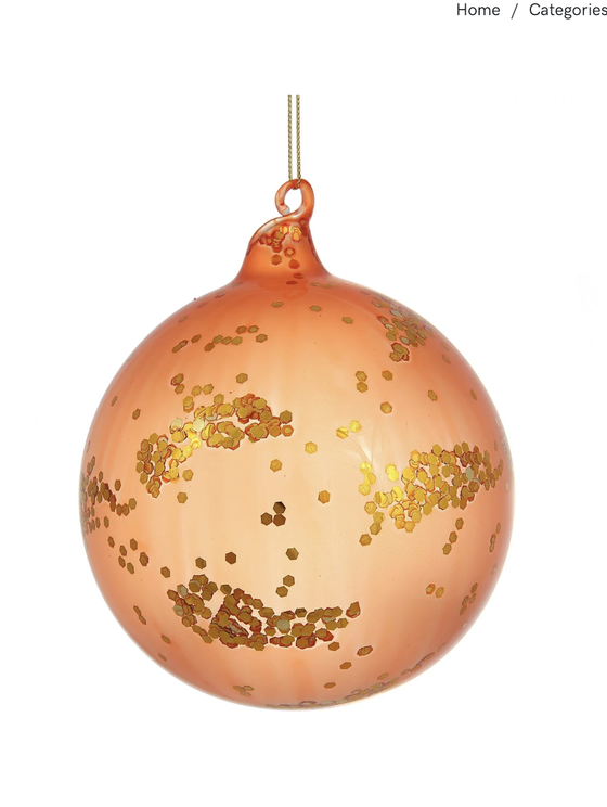 Coral Sequin Ball