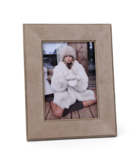 Saint-Gervais Camel Suede Photo Frame/5x7