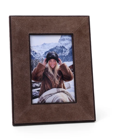 Saint-Gervais Suede Brown Photo Frame /5x7