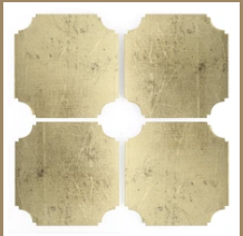 Gilded Coasters, Set of 4
