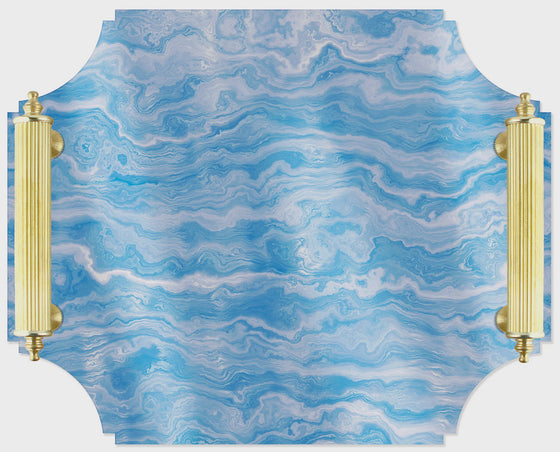 Blue Agate Lg Tray