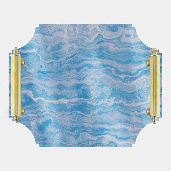 Blue Agate Lg Tray